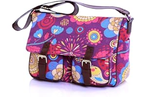 Karabar Amber Printed Satchel (Birds)