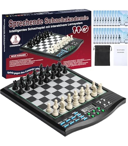 DGT Schach Starter Box – Lern- Und Experimentierspielzeug – Schachbrett Aus Laminiertem Karton + Gewichtete Figuren – Ab 7 Jahren DGT Schach Starter Box – Lern- Und Experimentierspielzeug – Schachbrett Aus Laminiertem Karton + Gewichtete Figuren – Ab 7 Jahren