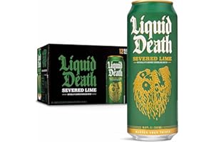 Liquid Death Sparkling Water, Severed Lime, 0,5-l-Getränkedosen (12er-Pack)
