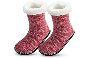 Upenty Przytulne skarpety damskie, antypoślizgowe, ciepłe, grube skarpety zimowe, puszyste skarpety bożonarodzeniowe, skarpety do domu, na prezent, rozmiar 38–42 (EU)