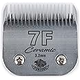 Furzone Detachable Ceramic Blade - Size 7F Blade 1/8", Made of High-Tech Ceramic Materials, Compatible with Most Andis, Oster, Wahl A5 Clippers