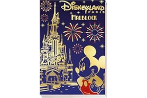 Disney: Disneyland Paris Malblock: Malblock mit Goldfolienprägung und Perforation