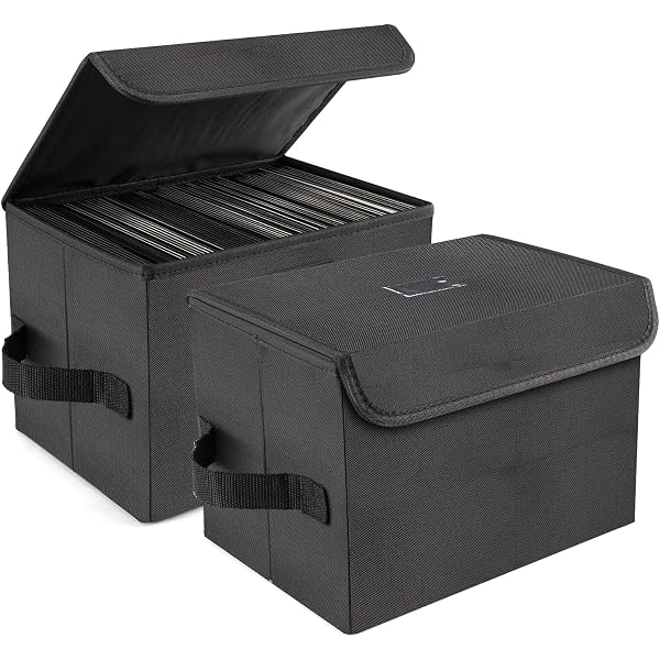 Mallette De Rangement Aluminium Pour Vinyles 7" - Jusqu'à 35 EP + Pochettes Incluses - Protection Robuste