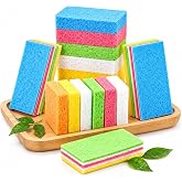 VARHHUXHA Cleaning Sponges, 18 Pcs, Cellulose, Universal, Kitchen | Ideal for kitchen, bathroom, glass, windows, cars and dai