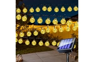 Xcdhemde Guirlande Solaire Exterieur -7m - 50 LED, Guirlande Lumineuse Exterieure Solaire - 8 modes - IP65 Étanche, pour Noël Mariage Fête Jardin Terrasse Cour - Lumière Chaude