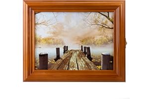 Cer-Plast - Armadietto portachiavi in ​​legno con pannello portachiavi, organizer per chiavi da parete, stile vintage