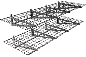 Ergosolid PG26B Étagère de Garage Double pour Charges jusqu'à 180 kg (90 kg par étagère), Noir