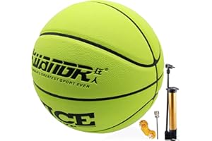 Senston Strada Università Pallone da Basket Taglia 7, Pallone da Basket per la Gioventù Maschile, Interno All'aperto Pallone da Basket