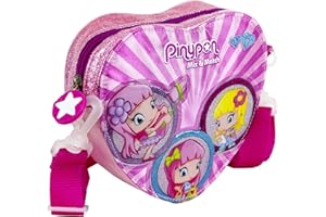 Pinypon - Bolso Bandolera con Forma de corazón para niñas a Partir de 3 años, Color Rosa (Famosa 700016000)