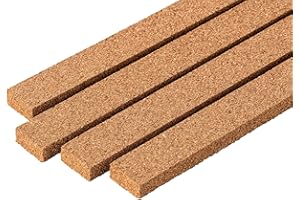 Korkstreifen | Parkett Dehnungsfuge | Dehnungsstreifen aus Kork | Gleisunterlage Modelleisenbahn & Modellbau | Naturkork aus Portugal – Streifen 900 x 22 x 10 mm, 10er-Pack