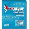 RedRelief Emergency 10x10cm Burn Dressing - Cools, soothes and relieves Pain