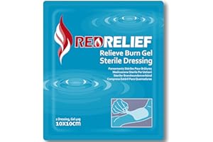 RedRelief Emergency 10x10cm Burn Dressing - Cools, soothes and relieves Pain
