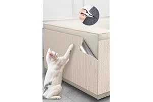 WUZILIN (beżowa, 30 x 100 cm, 1 opakowanie) mata do drapania dla kota, ściana stracther, wszechstronna, samoprzylepna, zamiennik do drzew kotów, mebli ściennych dla kotów, drapaków i ochrony kanapy