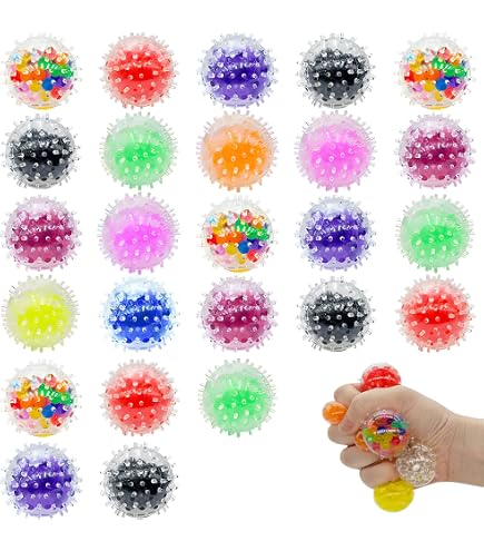 24 Balles Anti-Stress Mini - Jouet Sensoriel Pour Enfants Et Adultes - Décompression