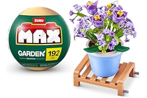 MAX BUILD MORE Colección de bloques de construcción MAX Premium Garden (Gypsophila Paniculata, 1 cápsula) de ZURU(hasta 233 piezas; 6 diseños para coleccionar)