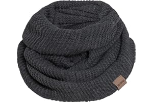 KNIT FACTORY - Jamie Loop Schal - Gestrickter Schlauchschal - Herbst & Winter Essentials - Zeitloses Mode-Accessoire - Für Damen und Herren - Strickschal mit Wolle