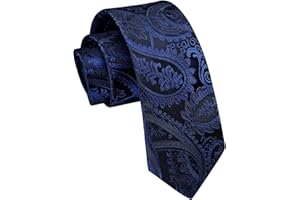 Enlision Wąskie krawaty dla mężczyzn klasyczny 6 cm wąski krawat na formalne wesele biznesowe przyjęcie Paisley w paski w kratę...