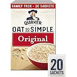 Quaker Oat So Simple Family Pack Original Porridge Sachets 100 Percent Wholegrain Oats Containing Beta Gluten 20 x 27 g