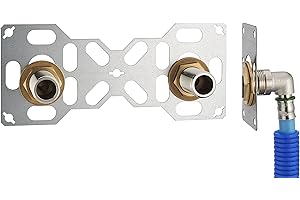 NT NOYON & THIEBAULT FIXSYSTEM Kit platine de sortie cloison pour tube PER à Sertir Ø16 - sorties entraxe 150 millimètres mâle 20x27 (3/4) pour robinet Douche/Baignoire - Installation visitable