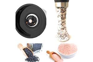 Sel de l'Himalaya rose & noir 190g / moulin en verre broyeur céramique réglable / sel noir & sel rose de l'Himalaya.