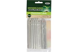 BOSMERE Tildenet Gardenware - Marcadores para Plantas (Aluminio), Color Plateado