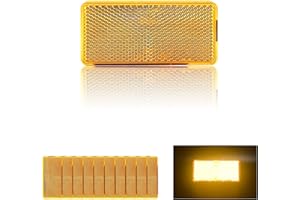 MGMSINYO Reflector 94X44mm Self Adhesive rectangle Safety Waterproof Stick on for driveway mailbox trailer