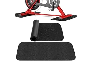 Erzekrim Esterilla de protección para el suelo para equipos deportivos, equipos de fitness, 28 x 70 cm, 2 unidades, resistente a los golpes, para fitness, 6 mm de grosor, cinta de correr, para