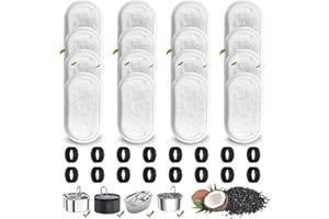 ANYUAN BOY 32PCS Cat Water Fountain Filter,Cat Drink Water Filter Sponge,Pet Fountain Filters Replacement for 108oz/3.2L (67oz/2L) Pet Water Fountain Filters with 16 Carbon Filters and 16 Foam Sponges
