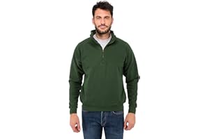 Fruit of the Loom Men's Zip Neck Sweat Sweatshirt