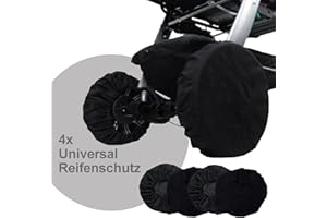 BAMBINIWELT24 BAMBINIWELT Radschutz Räderschutz Reifentaschen Schutzhülle für Kinderwagen Buggy