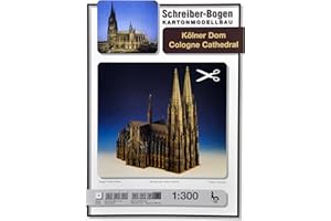 HMV HAMBURGER MODELLBAUBOGEN VERLAG Aue-Verlag 49 x 29 x 53 cm Cattedrale di Colonia Modello Kit