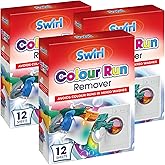 Swirl Colour Run Remover Laundry Sheets - Avoid Colour Transfer in Mixed Washes, Ideal for Brightly Coloured Clothing, Washin