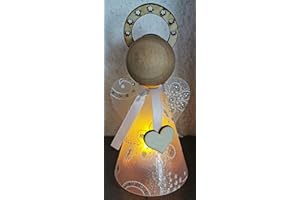 sabro-design Bastelset Schutzengel mini mit LED Teelicht (Schutzengel mini Nr.1)