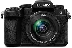 Panasonic DC-G91MEG-K Systemkamera mit 12-60 mm MFT Objektiv, 20 MP, Dual I.S., Hybrid-Kontrast-AF, 4K Fotokamera, schwarz