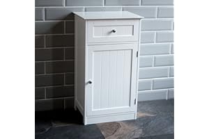 Bath Vida Priano szafka łazienkowa 1 drzwi 1 szuflada stojąca szafka szafka szafka szafka przechowywanie biała