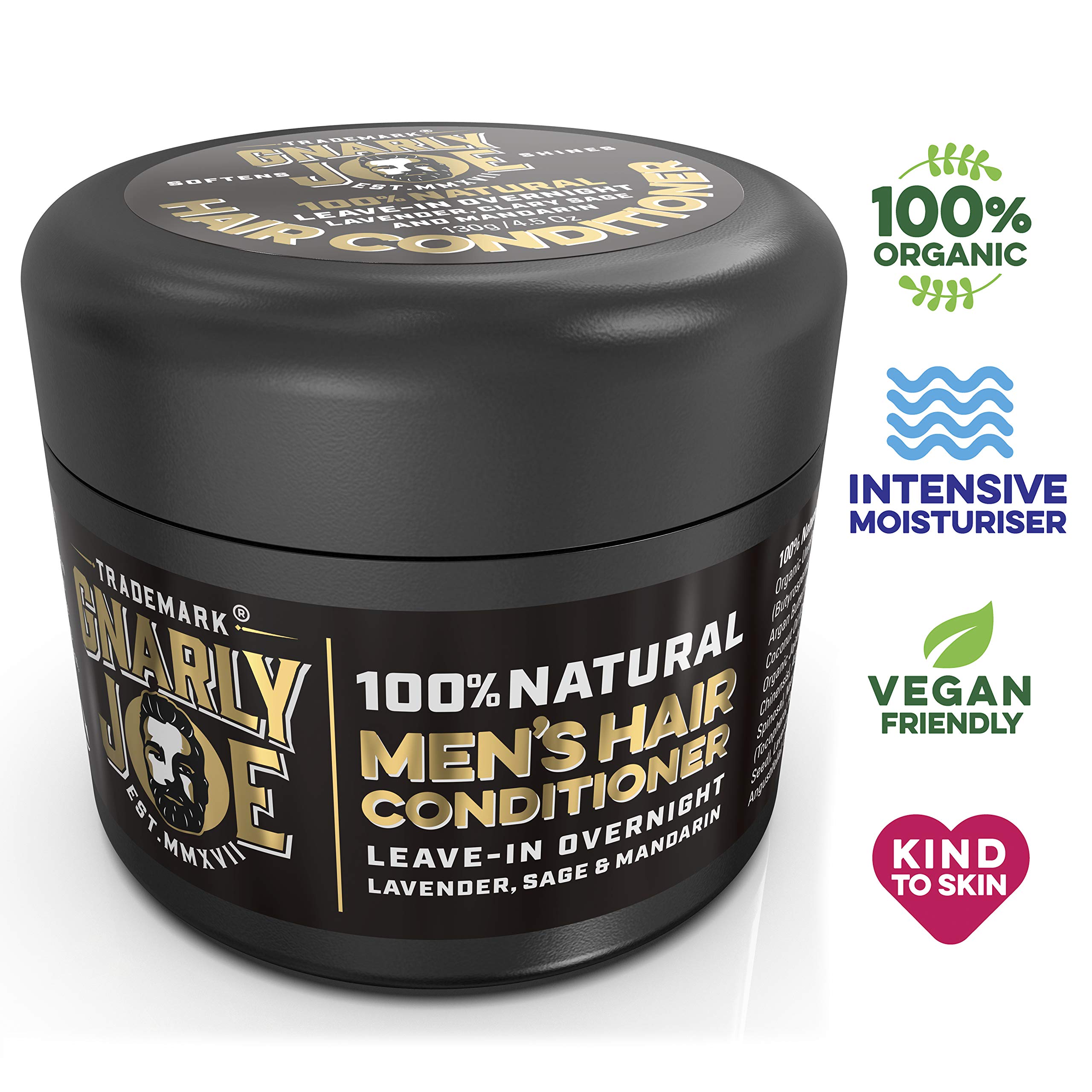 Gnarly Joe Hair Conditioner For Men Leave In Overnight Argan And