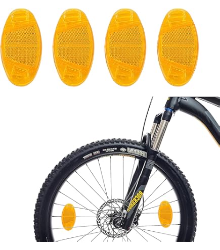 PXBSNB Fahrrad Reflektoren Set - 8 Speichenreflektoren + 15m Reflexstreifen