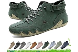 LOVEWLVNCL Scarpe ortopediche traspiranti impermeabili da uomo e da donna Vogldeck - Scarpe da passeggio a piedi nudi fatte a mano for esterni, leggere, casual, for escursionismo, lavoro e uso quotidiano(verde,4