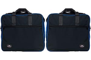 GREAT BIKERS GEAR - Pannier Liner Bags for BMW R1200gs Adventure Gsa Aluminium Luggage Bags Blue 2016 2018 (Blue/Black)