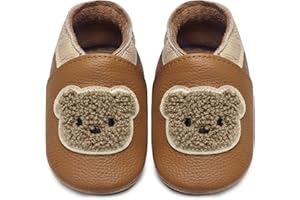 IceUnicorn Chausson Bebe Chausson Cuir Souple Bebe Garçon Fille Premiers Pas Chaussons Bébé