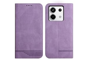 Rostsant Funda Xiaomi Redmi Note 13 Pro 5G Carcasa de Cuero PU Magnético Funda a Libro Xiaomi Redmi Note 13 Pro 5G con Cartera Funda para Xiaomi Redmi Note 13 Pro 5G Violeta