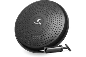 ProsourceFit Core Balance Disc Trainer 35,6 cm Durchmesser mit Pumpe zur Verbesserung der Körperhaltung, Fitness, Stabilität