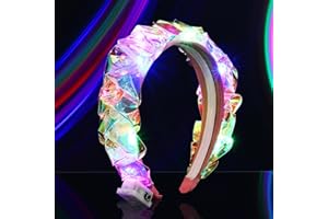 Fashband Diademas iluminadas Banda para el Cabello LED Intermitente Tocado láser Luminoso Fiesta en Club Nocturno Accesorios para el Cabello para Mujeres y niñas
