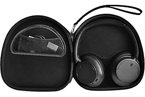 PAIYULE Tasche für Sony WH-CH720N WH-CH520 WH-1000XM4 Kabelloser Bluetooth-Kopfhörer mit Noise Cancelling Over The Ear Headset, Tragetasche Organizer Reisetasche Tasche für USB-Kabel (nur Box) Schwarz