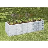 Juwel Erweiterung für Hochbeet Profiline basalt-grau (besteht aus 8 Bausteinen inkl. Stabilisierungs-Set, Bausteine wärmeisol