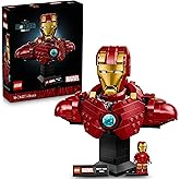 LEGO | Marvel Iron Man MK4 B&uuml;st&uuml; 76327, Yetişkin Kadınlar ve Erkekler i&ccedil;in Baskılı Bir İsim Levhası ve &Ccedil;ıkarılabilir Iron Man