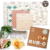 MUMO Wax Coated Food Storage Fabric 4-Piece Meet Package