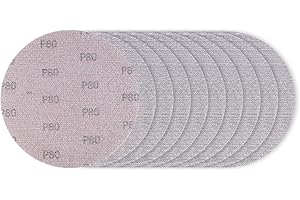 SALI Sanding Mesh Diameter 225 mm Pack of 10 Sanding Discs Grit 80 Velcro Discs Self-Adhesive Sanding Sheets Sandpaper for Drywall Sanders Giraffe Sanders Wall Sanders Ceiling Sanders