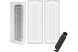 BEKABA 2 Filtros HEPA de Repuesto para Xiaomi Mi Robot Vacuum Mop – Compatible con S12, S10EU, Mop 2S, 2P, 2 Pro – Kit de Recambios para Aspiradora Robot (Pack de 2) (2)