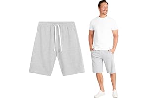 CITYCOMFORT Pantalon Corto Hombre Deporte Verano Pantalones Cortos Hombre de Felpa Francesa Algodón Bermuda Shorts Deporte con Bolsillos Ropa Verano Casual Gimnasio Fitness Tallas M-3XL